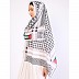 Palestine keffiyeh in Georgette fabric